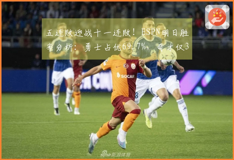 五连败迎战十一连败！ESPN明日胜率分析：勇士占优69.7%，奇才仅30.3%